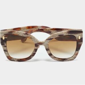 FENDI Roma Brown and Cream Sunglasses